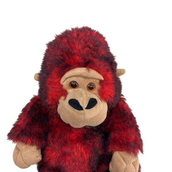 Dan Dee 10" Vintage Red‎ Plush Gorilla - Picture 2 of 7